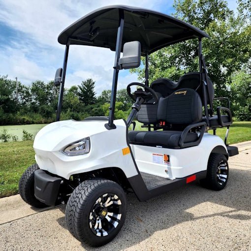 48V Electric Golf Cart 4 Seater White Renegade X Edition Utility Golf Utv